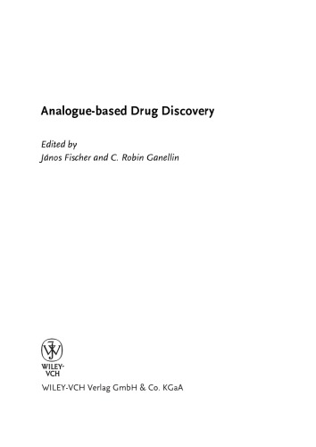 Analoguebased Drug Discovery 1st Edition Iupac Janos Fischer