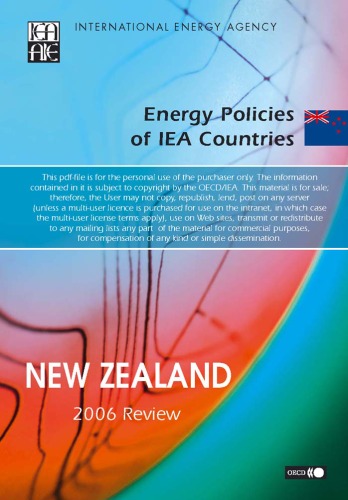 Energy Policies Of Iea Countries New Zealand 2006 Review International Energy Agency