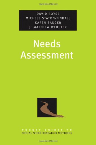 Needs Assessment David Daniel Royse David Royse Michele Statontindall