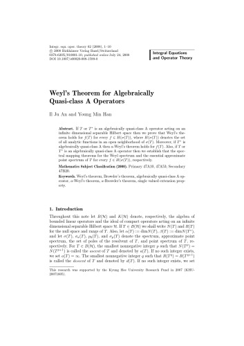 Integral Equations And Operator Theory Volume 62 I Gohberg Chief Editor