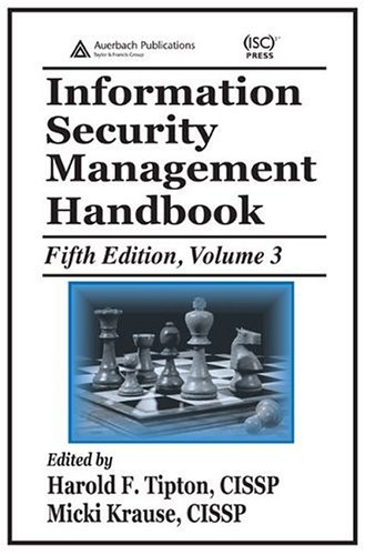 Information Security Management Handbook 5th Edition Harold F Tipton