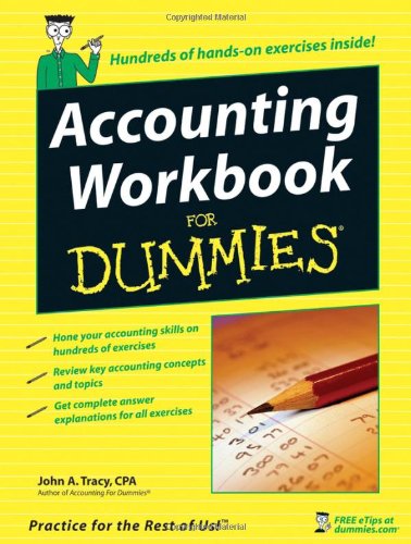 Accounting Workbook For Dummies 1st Edition John A Tracy Cpa