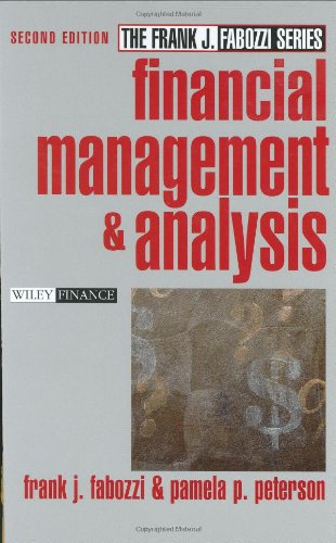 Financial Management And Analysis Frank J Fabozzi Series 2nd Edition Frank J Fabozzi Cfa