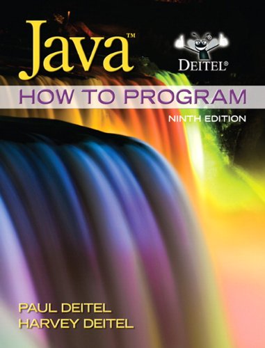 Java How To Program 9th Edition Early Objects 9th Paul Deitel