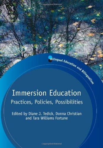 Immersion Education Practices Policies Possibilities Diane J Tedick