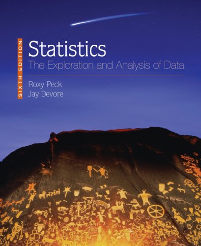 Statistics The Exploration And Analysis Of Data 6th Edition Roxy Peck