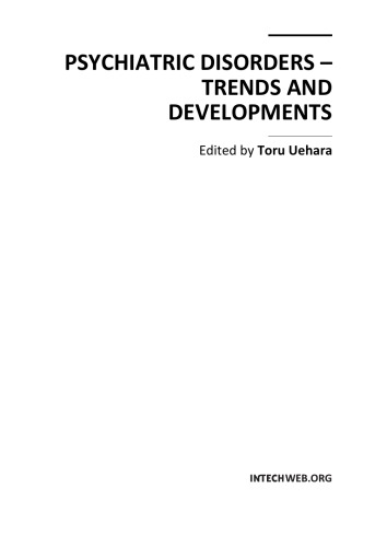 Psychiatric Disorders Trends And Developments Toru Uehara Ed