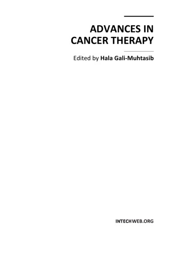 Advances In Cancer Therapy Hala Galimuhtasib