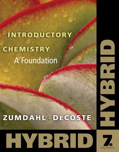 Introductory Chemistry A Foundation Seventh Hybrid Edition 7th Edition Steven S Zumdahl