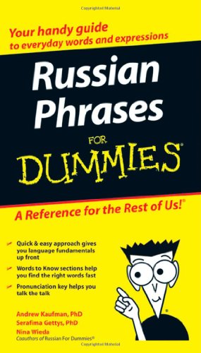 Russian Phrases For Dummies For Dummies Language Literature 1st Edition Andrew