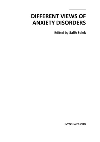 Different Views Of Anxiety Disorders Salih Selek