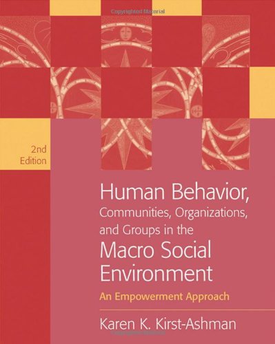 Human Behavior Communities Organizations And Groups In The Macro Social Environment An Empowerment Approach Second Edition 2nd Edition Karen K Kirstashman