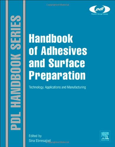 Handbook Of Adhesives And Surface Preparation Technology Applications And Manufacturing 1st Edition Sina Ebnesajjad