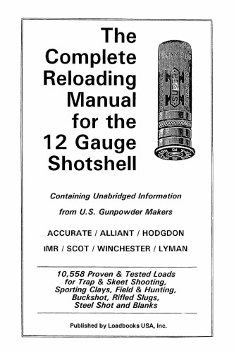 Loadbooks 12 Gauge Shotshell No Author Listed