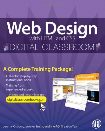 Web Design Digital Classroom 1st Edition Jeremy Osborn Agi Creative Team