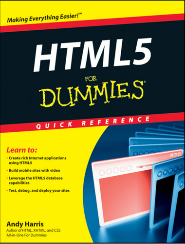 Html5 For Dummies Quick Reference 1st Edition Andy Harris