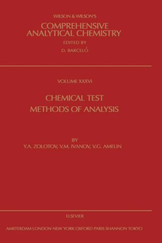 Chemical Test Methods Of Analysis 1st Edition Zolotov Ivanov