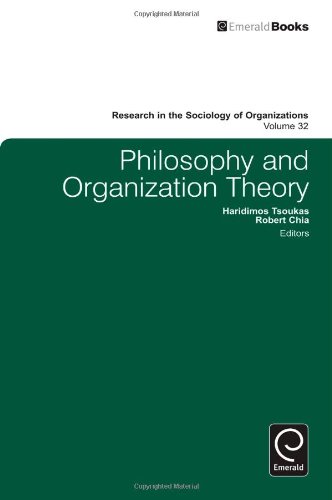 Philosophy Organization Theory Haridimos Tsoukas Robert Chia