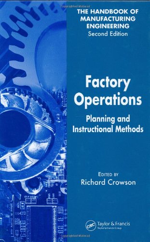Factory Operations Planning And Instructional Methods The Handbook Of Manufacturing Engineering Second Edition Volume 2 2nd Richard Crowson