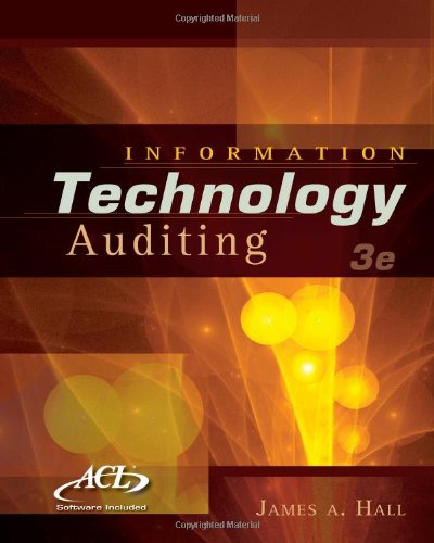 Information Technology Auditing 3rd Edition 3rd Edition James A Hall