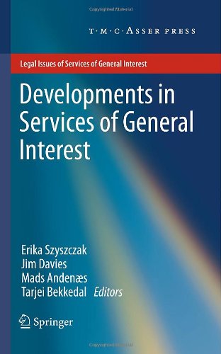 Developments In Services Of General Interest 1st Edition Erika Szyszczak Auth