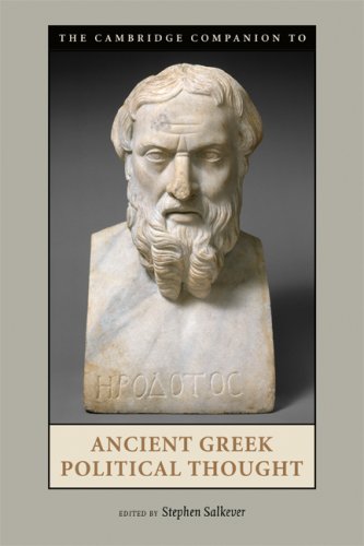 The Cambridge Companion To Ancient Greek Political Thought Cambridge Companions To The Ancient World 1st Edition Stephen G Salkever Editor