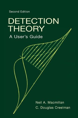 Detection Theory A Users Guide 2nd Edition Neil A Macmillan