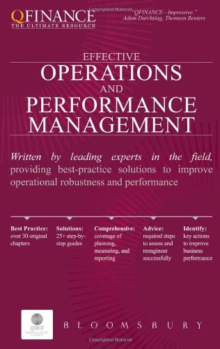 Effective Operations And Performance Management Qfinance The Ultimate Resource Various Authors