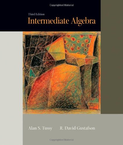 Intermediate Algebra Third Edition 3rd Edition Alan S Tussy