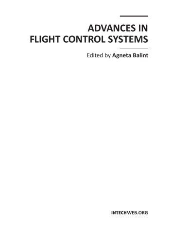 Advances In Flight Control Systems Agneta Balint Ed