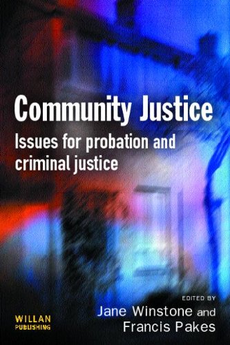 Community Justice Issues For Probation And Criminal Justice Jane Winstone