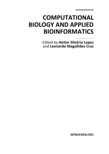 Computational Biology And Applied Bioinformatics Heitor Silverio Lopes Leonardo Magalhes Cruz Eds