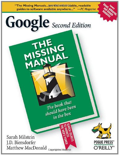 Google The Missing Manual 2nd Edition Second Edition Sarah Milstein