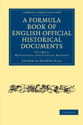 A Formula Book Of English Official Historical Documents 1st Edition Hubert Hall