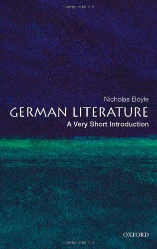 German Literature A Very Short Introduction Nicholas Boyle