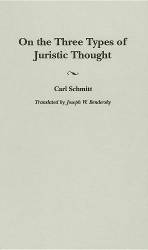 On The Three Types Of Juristic Thought Carl Schmitt