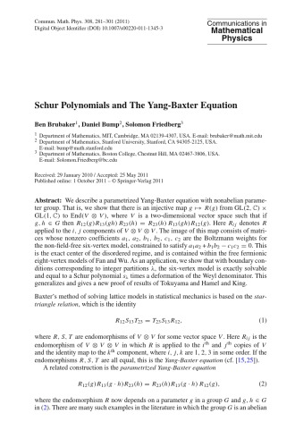 Communications In Mathematical Physics Number 2 Volume 308 M Aizenman