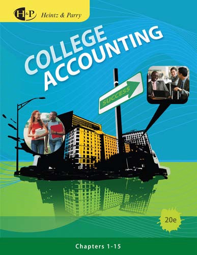 College Accounting Chapters 115 20th Edition 20th James A Heintz