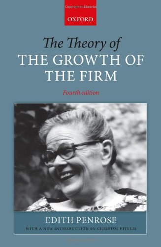 The Theory Of The Growth Of The Firm 4th Edition Edith Penrose
