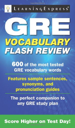 Gre Vocabulary Flash Review Learningexpress Editors