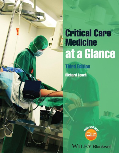 Acute And Critical Care Medicine At A Glance 3rd Ed Leach Richard M