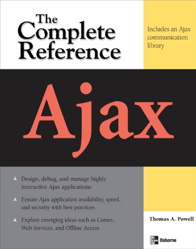 Ajax The Complete Reference Powell Thomas A