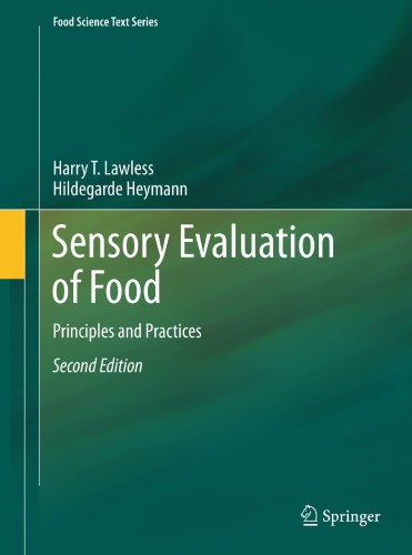 Sensory Evaluation Of Food Principles And Practices 2nd Ed 2010 Lawless