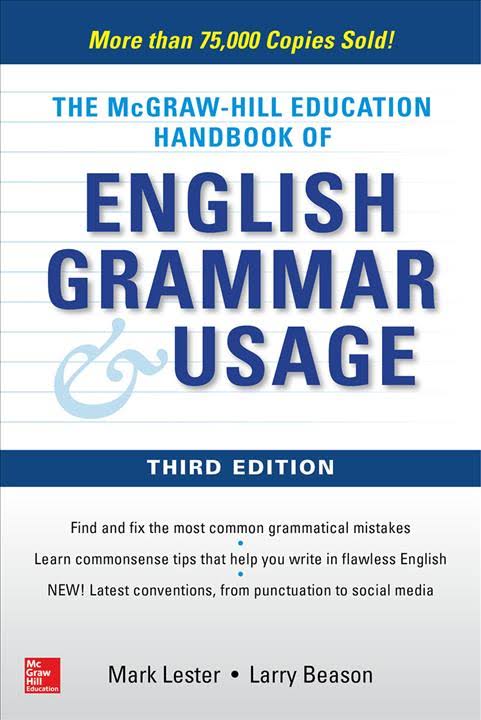 Mcgrawhill Education Handbook Of English Grammar Usage 3rd Ed 3rd Edition Mark Lester