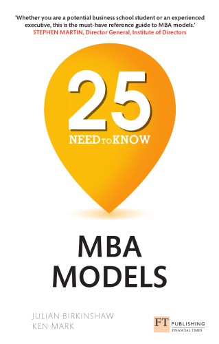 25 Needtoknow Mba Models First Edition Birkinshaw Julianmark