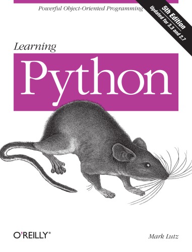Learning Python 5th Edition 5th Edition Mark Lutz