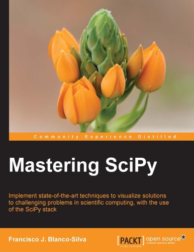 Mastering Scipy Blancosilva Francisco J