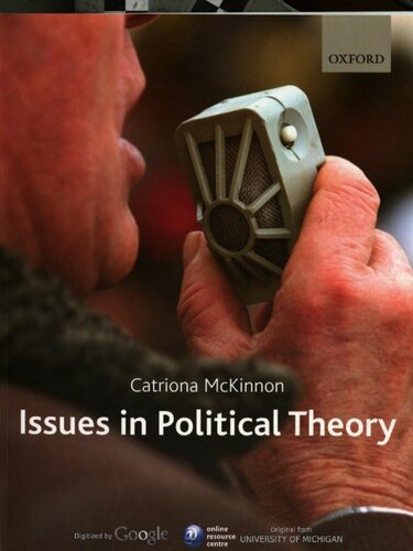 Issues In Political Theory Catriona Mckinnon