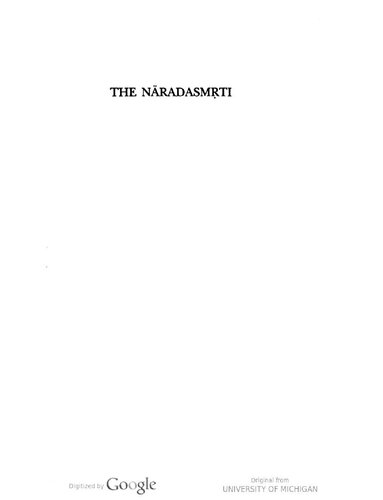 The Nradasmti 1st Edition Nrada Richard Wilfred Lariviere