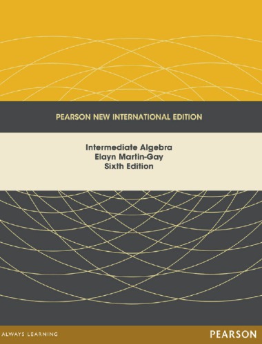 Intermediate Algebra 6th Ed Pearson New International Ed Martingay
